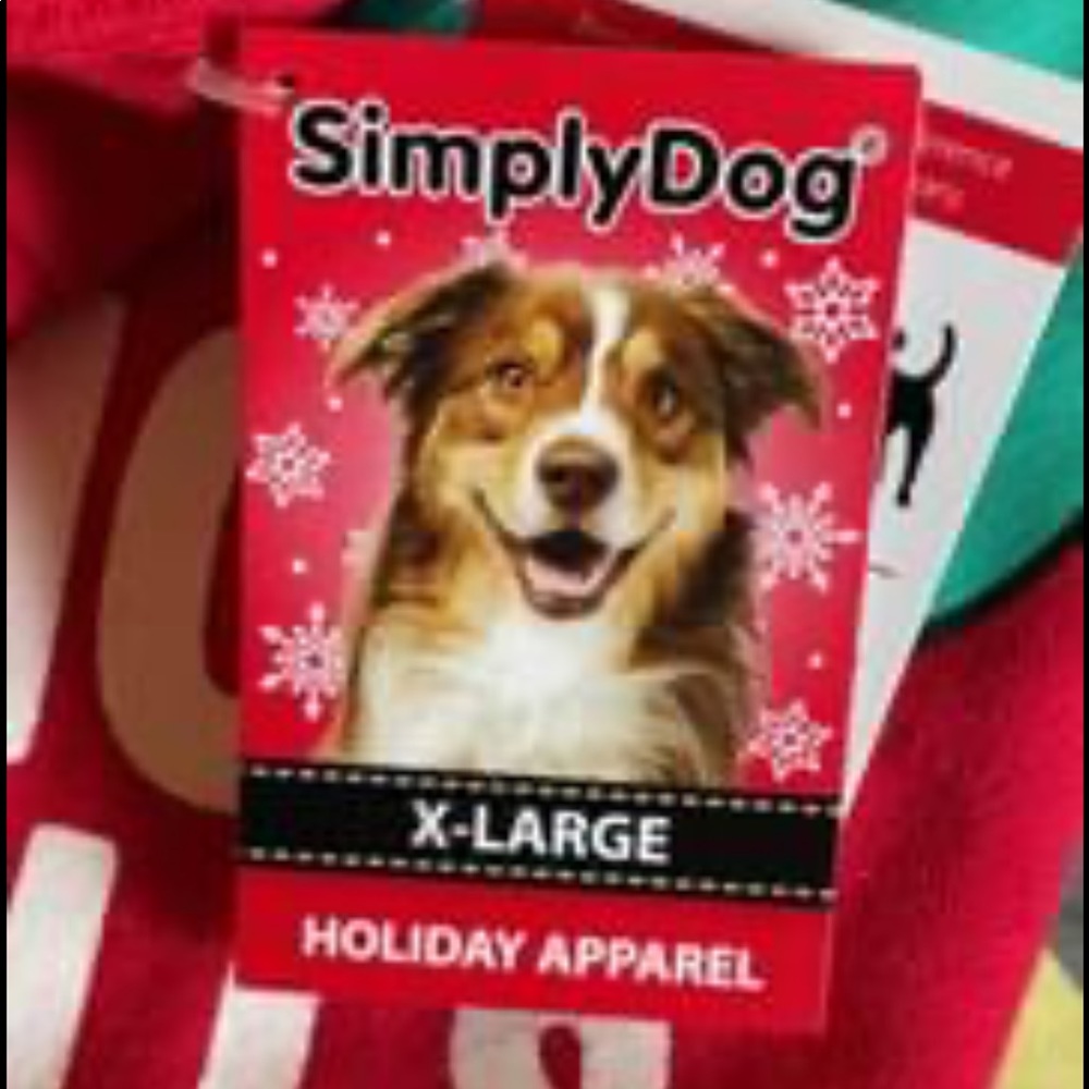 Simply Dog Holiday Christmas Pet Apparel | Nice Balls | Santa Hat | Red| XL NWT - Picture 4 of 8